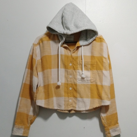 American Eagle button down hoodie size S - Picture 6 of 16